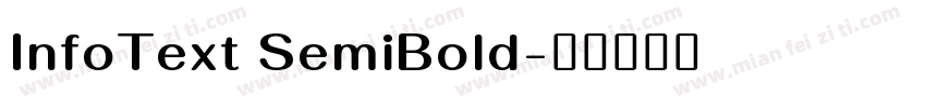 InfoText SemiBold字体转换